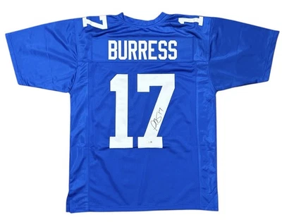 PLAXICO BURRESS SIGNED CUSTOM NEW YORK GIANTS JERSEY W/JSA - Image 1 of 4