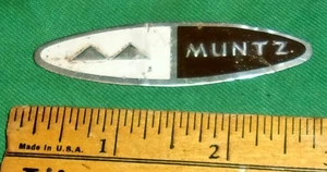 Vintage 2 5/8 Inch MUNTZ Television Emblem/Logo/Badge - Picture 1 of 2