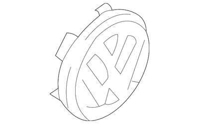 Genuíno Volkswagen 2004-2010 Volkswagen Touareg - Tampa central 7L6-601-149-B-RVC - Imagem 1 de 4