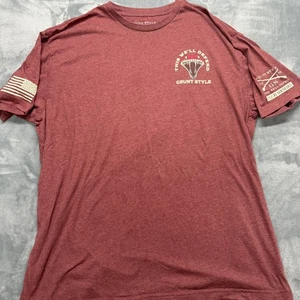 Grunt Style Men’s T -shirt , Don't Tread On Me 3XL Red Snake On Motor XXXL Snake - Picture 1 of 10