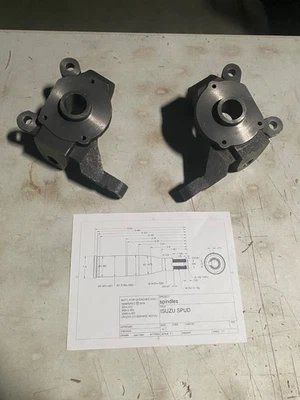 JUEGO A GRANEL DE 10 JUEGOS 1988-1995 Isuzu Pickup husillos reductores - caída de 2" | 2x2 sin spuds Foto 1 de 4