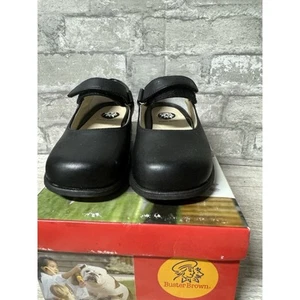 Girls Buster Brown Shoes Carly Mary Jane Style Black Size New-11M - Picture 1 of 11