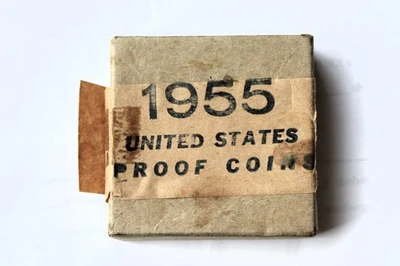 1955 US Mint 5-Coin Proof Set in Original Box and Tissue - Image 1 of 4