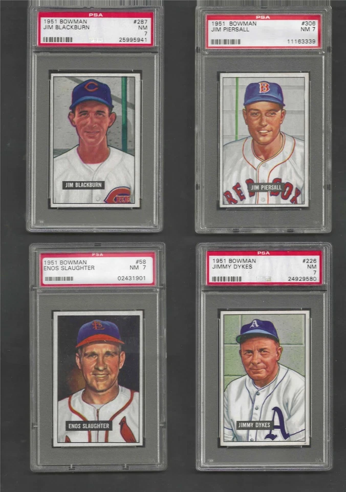 Jim Blackburn #287 1951 Bowman Baseball Card Graded PSA 7 - ONE CARD ONLY - Image 1 of 1