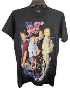 Vintage 98 Degrees Small Shirt Y2K Because Of You Tour Double Sided Screen Stars - Bild 1 von 5