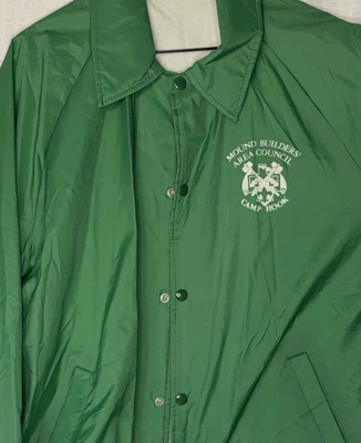 BSA Camp Hook Mound Builder's Area Councl Lightweight Jacket Size Adult L CR-386 - Image 1 of 4