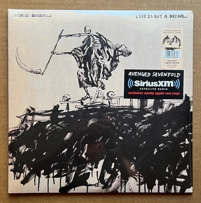 Avenged Sevenfold–Life Is But A Dream. RARE SiriusXM candy apple red 2X vinyl LP - Image 1 of 2