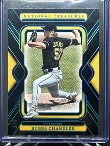 2025 Panini National Treasures #41 Bubba Chandler Black Parallel Emerald #1/5 - Picture 1 of 2