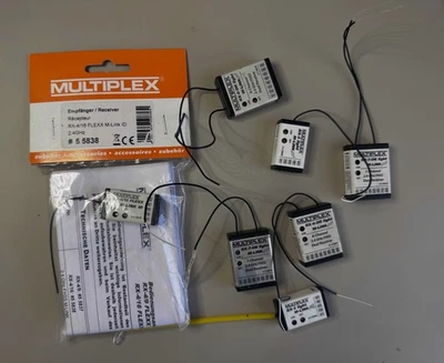 Multiplex M-LINK Receiver Lot – 2x Rx-6, 2x Rx-7, 2x Rx-5 (Used) + RX-4/16 Flexx - image 1 of 2