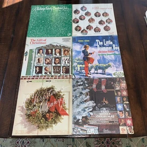 Christmas Vinyl Lot Conniff Partridge Simeone Bing Cash Day Mathis VG+/VG+ 6LPs - Picture 1 of 24