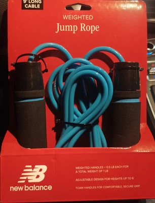 Cuerda de salto con peso New Balance 9 pies de largo cable cuerda de salto ajustable Foto 1 de 3