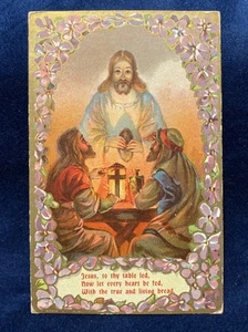 Glühendes Jesus Gedicht—OSTERN antike Vintage Postkarte 1912—versandt sinkende Quelle, PA - Bild 1 von 4
