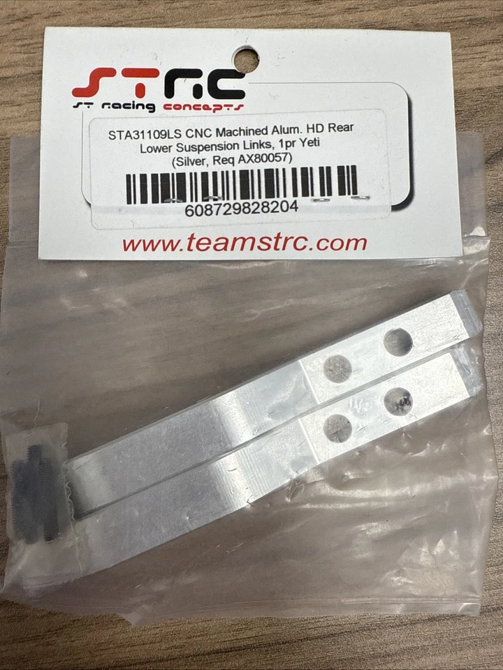 ST Racing STA31109LS CNC Machined ALUM REAR LOWER SUSP LINKS YETI SILVER *NEW* - Image 1 of 1