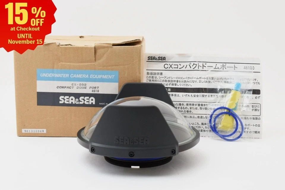 [ESTADO PERFEITO na Caixa] SEA and SEA SEA&SEA CX-600 Porta Cúpula Compacta 46100 Do Japão - Imagem 1 de 4