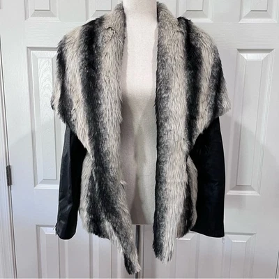 Chaqueta Stella & Jamie Chamonix de cuero genuino y piel sintética talla L nueva con etiquetas Foto 1 de 4