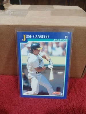 Jose Canseco 1991 Score #1 MLB Athletes - Image 1 of 2