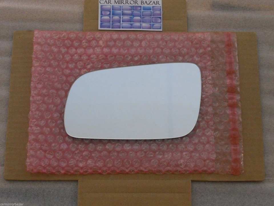 501LFH FOR Audi A4 A6 A8 Quattro FLAT HEATED Mirror Glass +BACKPLATE Driver Side - Image 1 of 2