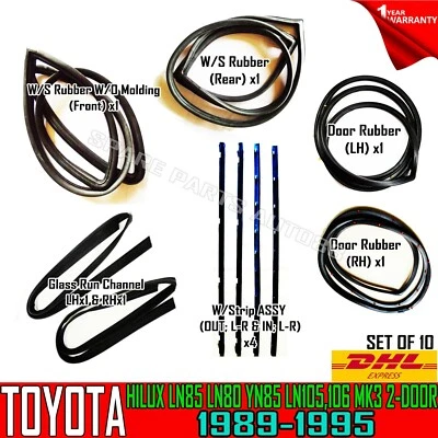 FOR TOYOTA Hilux 4-Runner LN85 2-DOOR Weatherstrip Rubber Complete Set /A1 Foto 1 de 4