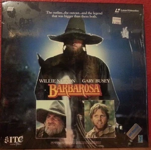 BARBAROSA Laser Disc (ITC 1989 J2-6035) Willie Nelson Gary Busey VG - Picture 1 of 2