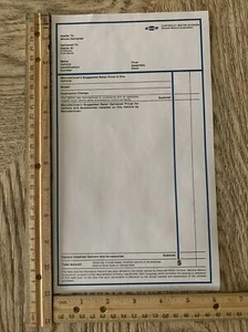 1968 Late 1969 1970 1971 1972 Chevy Decal Window Sticker Label Blank  - Picture 1 of 2