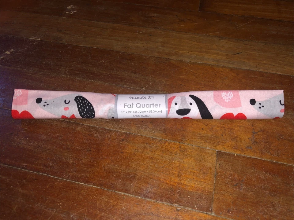 1 Fat Quarter Bundle Polycotton Puppy Lv Portrait Fabric Patchwork Quilt Sewing - Image 1 of 1