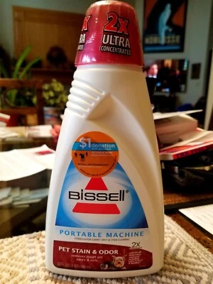 NEW! 32oz BISSELL Pet Stain Odor 2X Ultra Concentrated  Carpet Clean Ships FREE  - Image 1 of 4