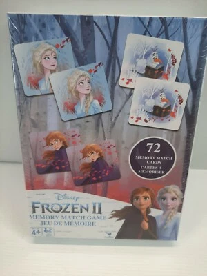Disney Frozen II  Memory Match Game 72 Cards Elsa Anna Olaf & New Characters NEW - Image 1 of 3
