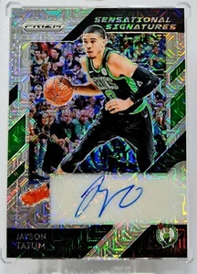 2018-19 Panini Prizm Jayson Tatum Mojo Auto Rifrattore 9/25 SSP CELTICS MVP - Foto 1 di 2