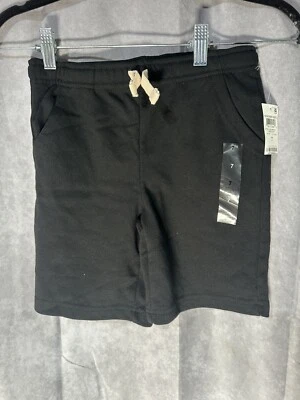 EPIC THREADS Little BOYS CLASSIC KNIT French Terry PANTALONES CORTOS Negro Profundo Nuevos con Etiquetas Talla 7 Foto 1 de 2