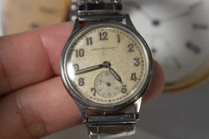 Vintage 1950s GIRARD PERREGAUX Sea-Hawk 17J Manual Wind Men's Watch --4 Repair - Picture 1 of 12
