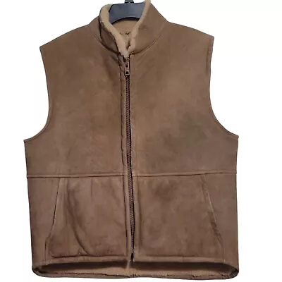 Chaleco Sawyer of Napa Vintage Primavera Cordero Tostado - Mujer Talla XL Foto 1 de 4