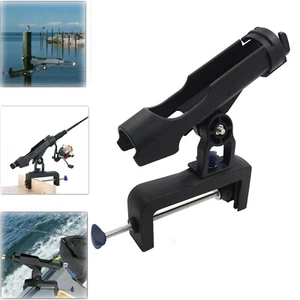 Adjustable Raft Boat Kayak Fishing Rod Pole Stand Bracket Mount Holder Rest Rack - Picture 1 of 9