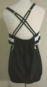 Top tankini negro sin marca con correa trasera a rayas talla 2XL - Imagen 1 de 5