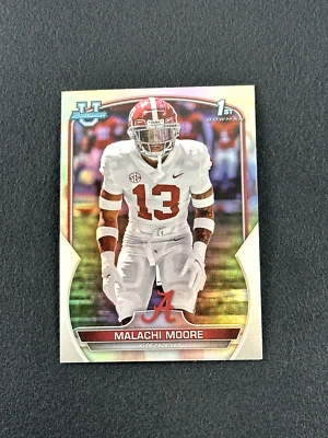 2022 Bowman U Chrome MALACHI MOORE 1st Bowman Refractor #74 Alabama Crimson Tide - Image 1 of 2