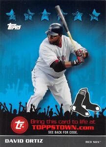 2009 Topps Town #TTT27 David Ortiz Boston Red Sox 🔥⚾🔥