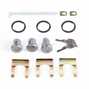 Door Lock Cylinder Set with 2 Keys for Buick Chevy Pontiac Oldsmobile Cutlass - Picture 1 of 12