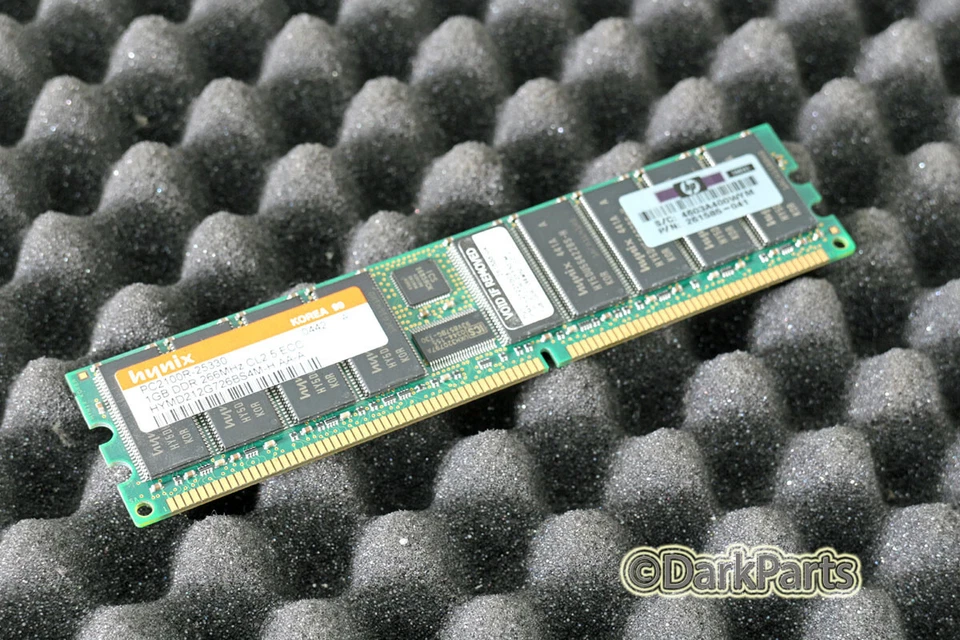 Hynix HYMD212G726BS4M-H 1GB Memory RAM PC2100R-25330 HP 261585-041 - Bild 1 von 1