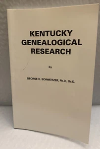 Kentucky Genealogical Research by George K. Schweitzer Paperback - Picture 1 of 5