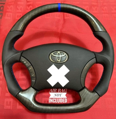 TOYOTA FJ120 LAND CRUISER 4RUNNER LEXUS LX470 HILUX VIGO РУЛЕВОЕ УПРАВЛЕНИЕ ИЗ УГЛЕРОДНОГО ВОЛОКНА - Изображение 1 из 4