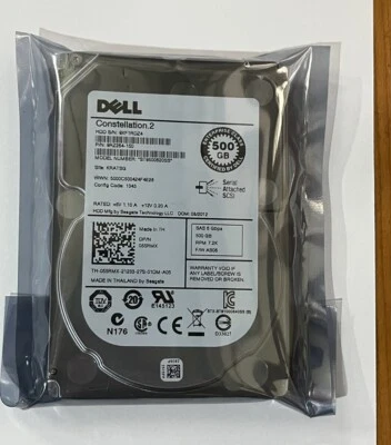 Dell ST9500620SS 055rmx 500GB  7.2K RPM  2.5" SAS 6GB/s Hard Drive - Image 1 of 4