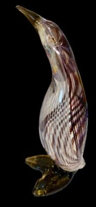 Penguin Hand Blown Glass 9.5" Figurine - Picture 1 of 8