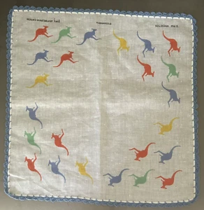 Kangaroo Bandana Handkerchief Hanki Cotton Designed in Australia by Heil #003 - Picture 1 of 4