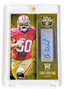 2014 Totally Certified Rookie Signatures Platinum Gold #148 Chris Borland /10 - Picture 1 of 2