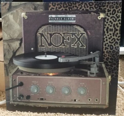 NOFX “Single Album” Green w/White Smoke - NEVER PLAYED - Image 1 of 4