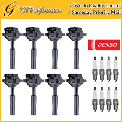 Bobina de encendido de calidad y bujía DENSO 8 PIEZAS para Jaguar XJ8 XJR XK8 XKR 4,0 L V8 Foto 1 de 4