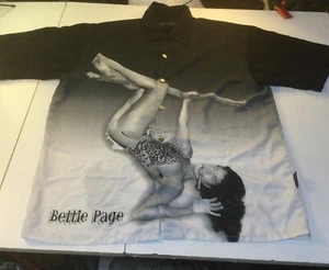 Bettie Page By Dragonfly Button Up Shirt Size XL - Picture 1 of 12
