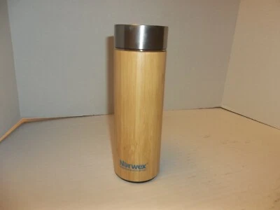 Taza de viaje de bambú con infusor de té Norwex Foto 1 de 4