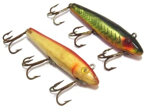 L&S 68M26 and 62M75O Vintage 3-1/2" Body Plastic Crankbait Fishing Lures - Picture 1 of 16