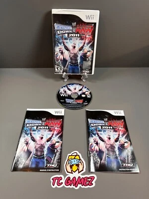 WWE Smackdown VS Raw 2011 Nintendo Wii CIB Complete Small Crack Read - Image 1 of 4