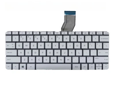 For HP 11-AH012DX/11-AH109DX/11-AH111DX/11-AH112DX/11-AH161MS US White Keyboard - Image 1 of 2